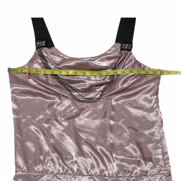 WET Seal Silky Lavender Beaded Tunic Tank Top L - Picture 4 of 9